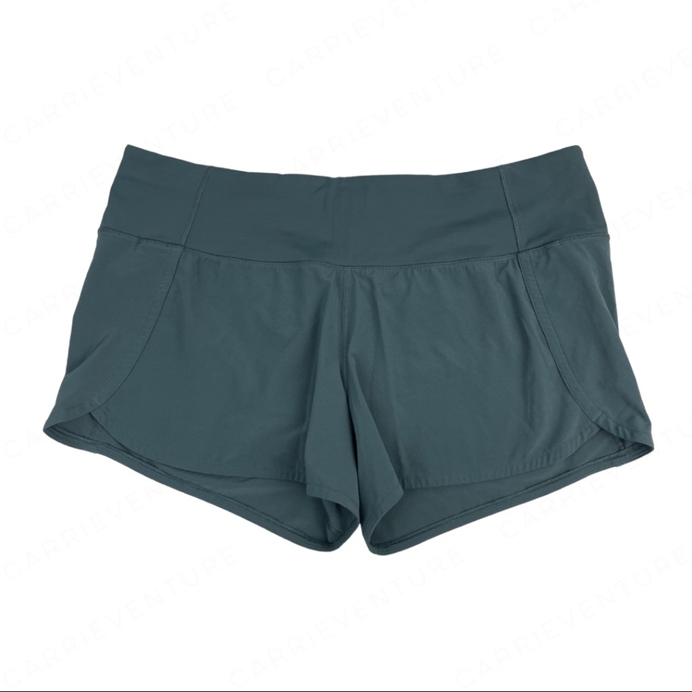 Lululemon Run Times Short II Sea Steel Green Gray